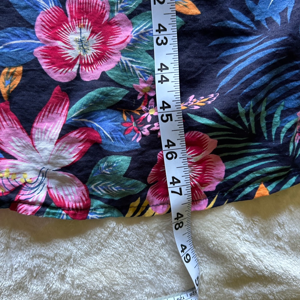 Vintage ekouaer Floral Short Sleeve Dress/chemise xxl - Picture 6 of 8